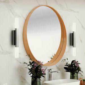 Chromen moderne spiegelverlichting aluminium, Yolande, 5,5W, 3000K LED, IP44