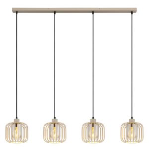 Beige industriële eettafel hanglamp metaal, Jolanda