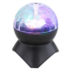Discolamp Laurin, kunststof, gekleurde LED, met speaker