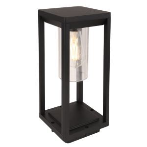 Moderne buitenlamp Vildan, zwart, metaal, IP44