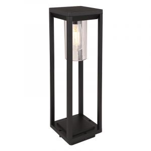 Moderne buitenlamp Vildan, zwart, metaal, IP44