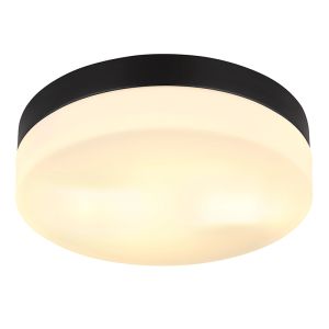 Zwarte buitenlamp kunststof, Maickel, IP44