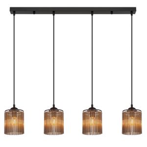 Grijze design eettafel hanglamp acryl, Marthijn