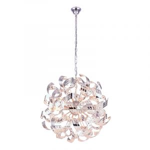 Design hanglamp Teake, chroom, metaal