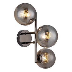 Retro wandlamp rookglas, Ozan