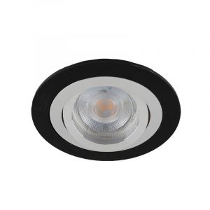 Zwarte ronde inbouwspot Heido