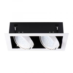 Witte inbouwspot Tracy, metaal, AR111
