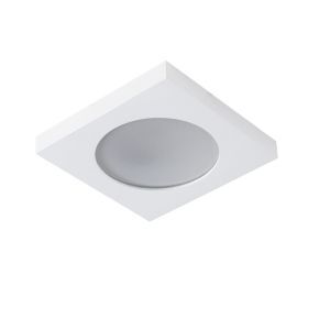 Badkamer inbouwspot Elio, wit, IP44, vierkant