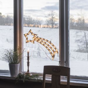 LED Kerstsilhouet ster, dubbelzijdig verlicht met 35 leds