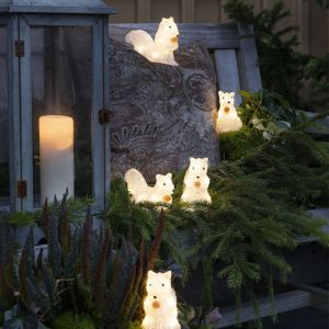 5 LED Eekhoorntjes, voor binnen en buiten