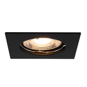 Aluminium inbouwspot zwart, Sabien
