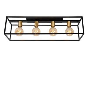 Gouden plafondlamp modern, Ruben