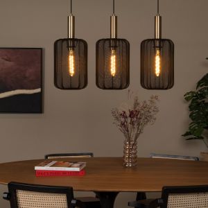 Zwarte hanglamp modern, Corina