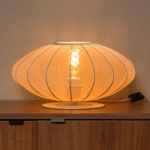 Beige tafellamp modern, Corina, met schakelaar