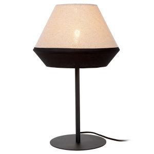 Beige tafellamp modern, Kala, met schakelaar