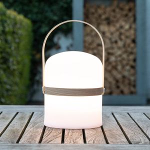 Witte buitenlamp modern, Joe, 3W, 2700K LED, IP44, met schakelaar