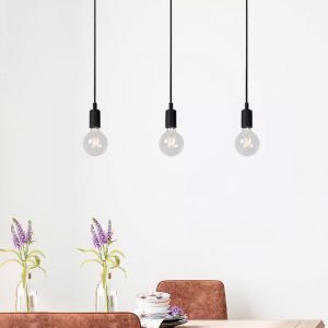 Zwarte hanglamp Fix, Siliconen