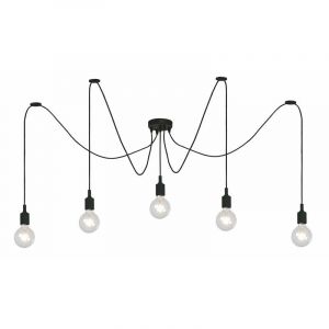 Zwarte hanglamp Fix, Siliconen