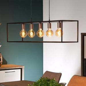 Zwarte hanglamp Arthur, Metaal