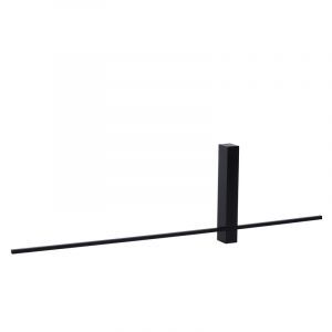 Zwarte wandlamp Segin, aluminium