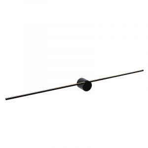 Zwarte wandlamp Mizar, aluminium, 10w warm wit LED
