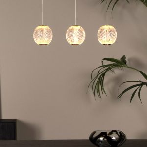Gouden hanglamp design, Cintra, 4,7W, 2700K LED