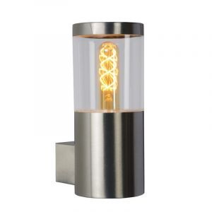 Moderne buitenlamp Fedor, Chroom