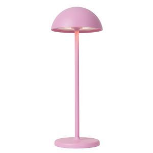Roze buiten tafellamp retro, Joy, 1,5W, 3000K LED, IP54, met touchdimmer