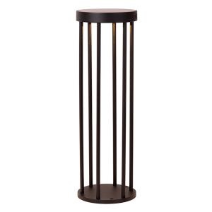 Zwarte staande buitenlamp op zonne-energie modern, Jackson, 2W, 2700K LED, IP65, 3-staps dimbaar