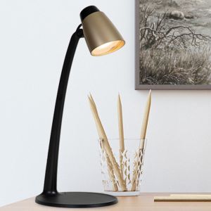 Messing bureaulamp klassiek, Ludo, 4,5W, 3000K LED, met schakelaar