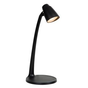 Zwarte bureaulamp klassiek, Ludo, 4,5W, 3000K LED, met schakelaar