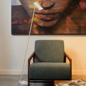 Moderne vloerlamp Hester, wit