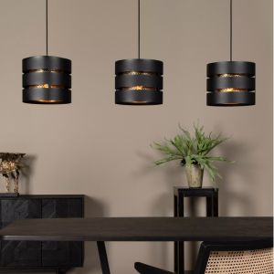 Zwarte hanglamp modern, Rosas