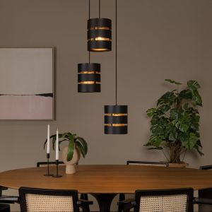 Zwarte hanglamp modern, Rosas