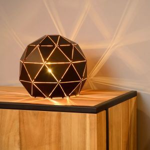 Moderne tafellamp Otona, Zwart