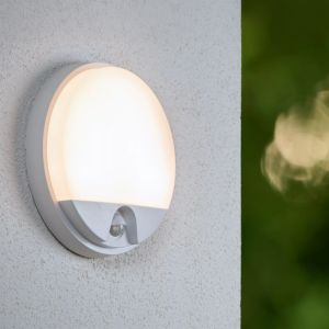 Witte badkamer wandlamp modern, Hups Ir, 10W, 3000K LED, IP54