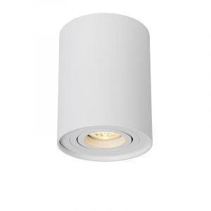 Witte plafondspot Tube, Cilinder
