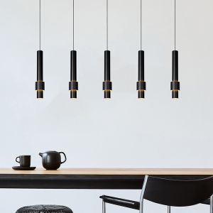Zwarte hanglamp modern, Margary, 4,2W, 2700K LED