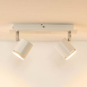 Witte Rilou plafondlamp modern - Twee spotjes