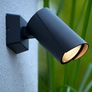 Antraciete buitenlamp modern, Manal, 12W, 3000K LED, IP65