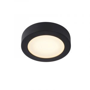 Zwarte plafonniere Brice, aluminium, 11w geintegreerd warm wit LED