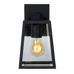 Zwarte wandlamp Matslot, Hoekvormig