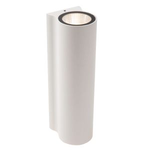 Witte up down wandlamp modern, Akra, 6W, 3000K LED, IP54