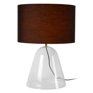 Zwarte tafellamp modern, Campana, met schakelaar