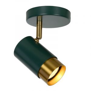Groene moderne plafondspot, Floris, aluminium