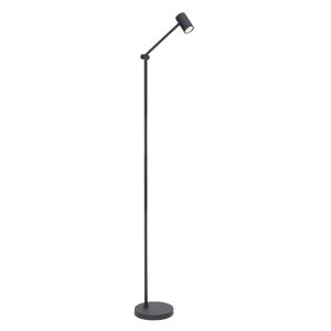 Zwarte oplaadbare vloerlamp modern, Tipik, 3W, 2700K LED, met touchdimmer