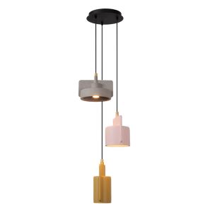 Betonnen hanglamp veelkleurig, Ninja