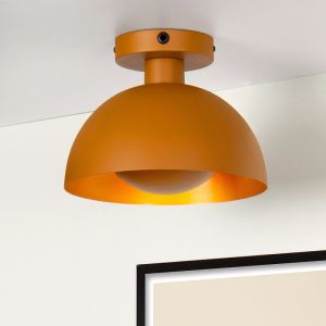 Gele moderne plafonniere, Siemon, metaal