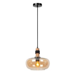 Amberkleurige hanglamp retro, Ilona