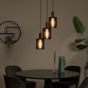 Zwarte hanglamp modern, Lambres